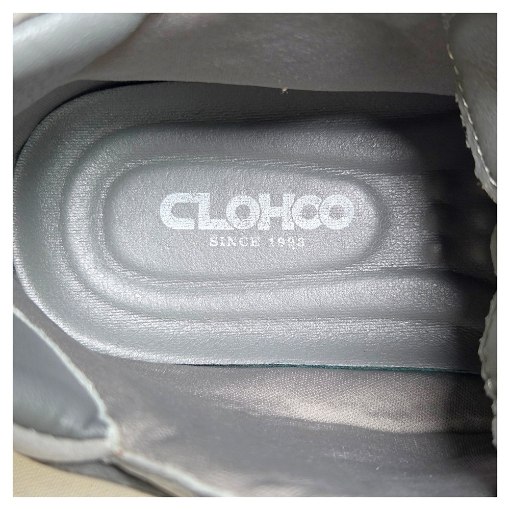 Clohoo Grey Suede High Top Driving Sneakers Men US 9 EU 43 Lace Up Strap A1019 - Picture 8 of 14
